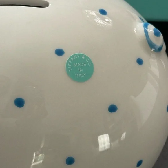 Tiffany & Co. Blue Piggy Bank - Picture 4 of 6